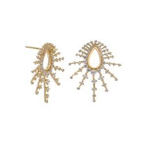 New! Cubic Zirconia Spray Earrings